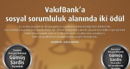 VakıfBank’ın iletişim çalışmalarına iki Sardis ödülü