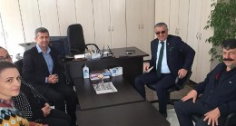 Başkan Topaloğlu’ndan Esnaf Odası Başkanı Ünsal’a Ziyaret