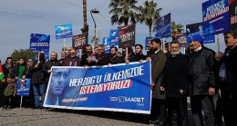 Saadet Partisi’nden Herzog protestosu