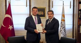 Ekrem İmamoğlu, Esenler Belediye Başkanı Tevfik Göksu’ya tebrik ziyaretinde bulundu