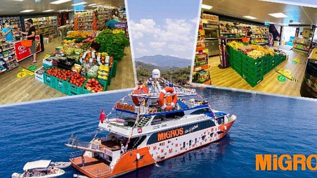 Migros, Tam Donanımlı Yüzen Mağazası “Migros Deniz Market” ile Müşterilerine Denizde de Hizmet Sunuyor