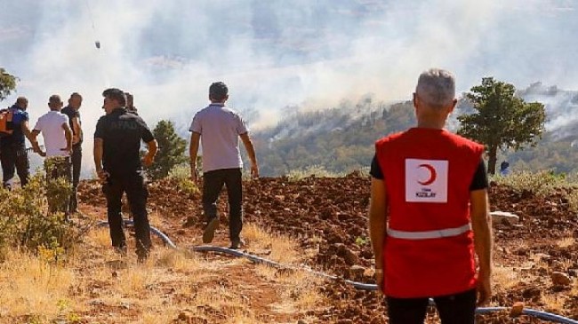 Tunceli’deki Orman Yangınlarına Kızılay Yardımı