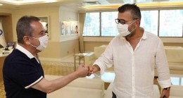 Antalyaspor’un yeni yönetiminden Başkan Muhittin Böcek’e ziyaret