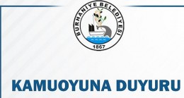 Burhaniye Belediyesi’nden Kamuoyuna Duyuru