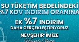 Nevşehir’de Su Tarifilerindeki İndirim Oranı Yüzde 14’e Yükseliyor