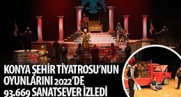 Konya Şehir Tiyatrosu'nun Oyunlarını 2022'de 93.669 Sanatsever İzledi