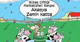 Sütaş Çiftliği Karikatürleri Sergisi’nin yeni durağı Akasya