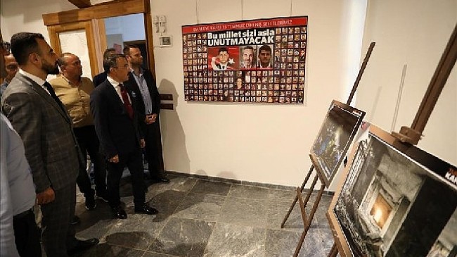 “15 Temmuz Türkiye Yüzyılının Kahramanları" Sergisi Kent Müzesinde Açıldı
