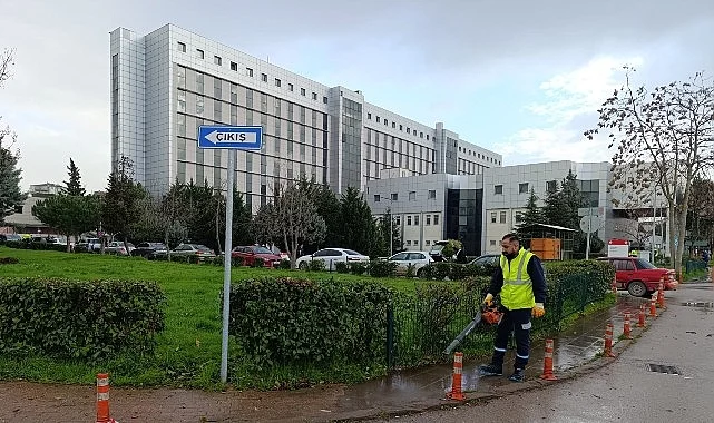 Hastane bahçeleri Büyükşehir’le daha güzel