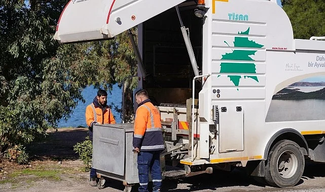 Ayvalık’ta Konteynerler Yaz Öncesi Dezenfekte Ediliyor…