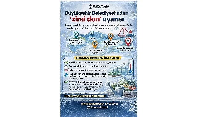 Büyükşehir’den üreticilere “zirai don” uyarısı