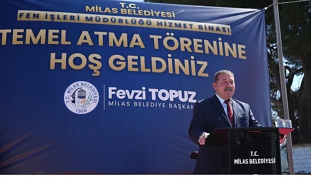 Fen İşleri Müdürlüğü Binasının Temeli Törenle Atıldı