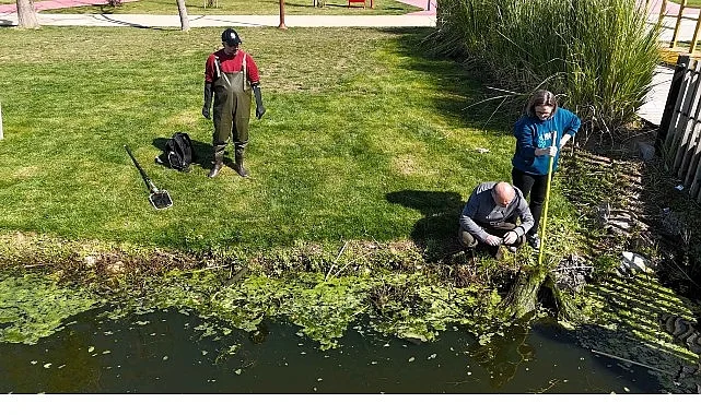 İzmit Millet Bahçesi’nde su göletine bilimsel çalışma