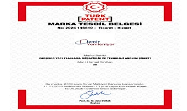 “İzmir Yenileniyor” markası tescillendi