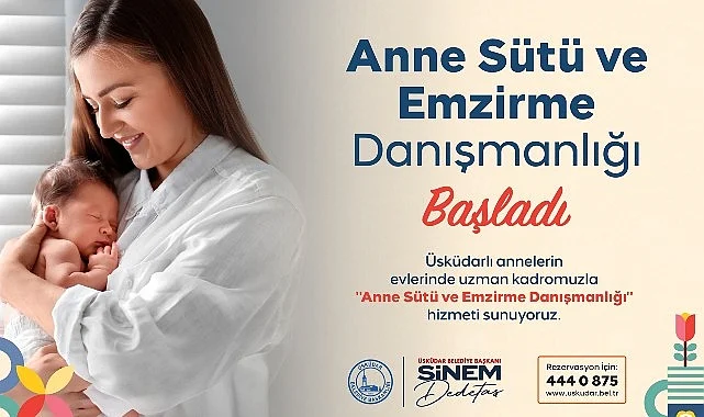Üsküdar Belediyesi’nden Yeni Annelere Evde Destek: “Anne Sütü ve Emzirme Danışmanlığı” Hizmeti Başladı
