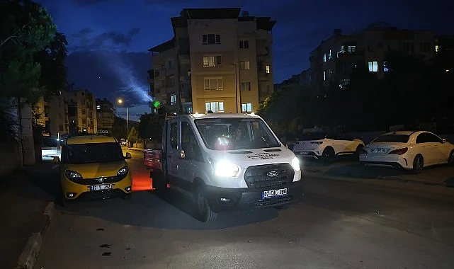 Büyükşehir’den gece vektör mesaisi