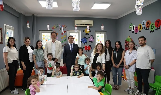 Nilüfer Belediyesi çocukların süt tüketimini destekliyor