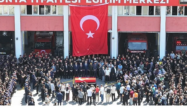 Şehit İtfaiye Erimiz Mehmet Tekeli Son Yolculuğuna Uğurlandı