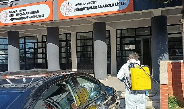 82 okulda dezenfeksiyon ve ilaçlama seferberliği