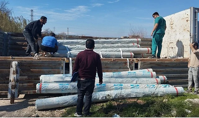 Antalya Büyükşehir Belediyesi afetzede üreticinin yanında