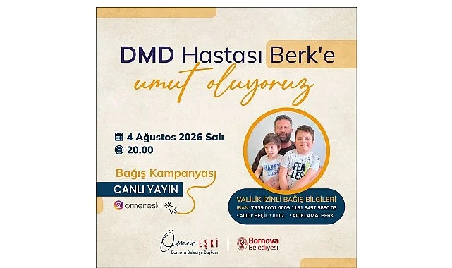 Bornova’da dayanışma sırası Berk Yıldız’da