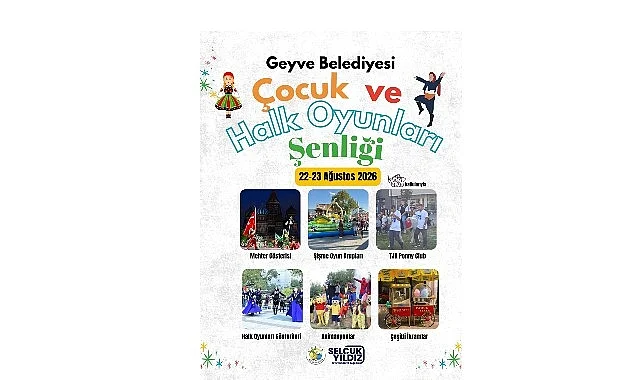 Geyve’de Çocukların Neşesi Halk Oyunlarının Coşkusuyla Buluşacak