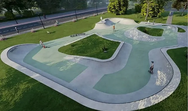 İnegöllü Gençlere Yeni Kaykay Park