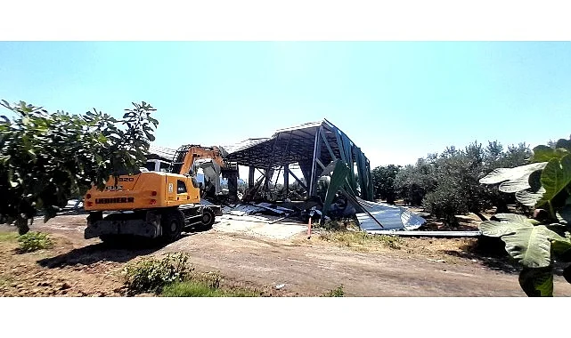 Osmangazi’de Zeytinliğe Yapılan Kaçak Depoya İzin Yok