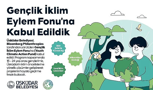 Üsküdar Belediyesi, Bloomberg Philanthropies Gençlik İklim Eylem Fonu’na Kabul Edildi