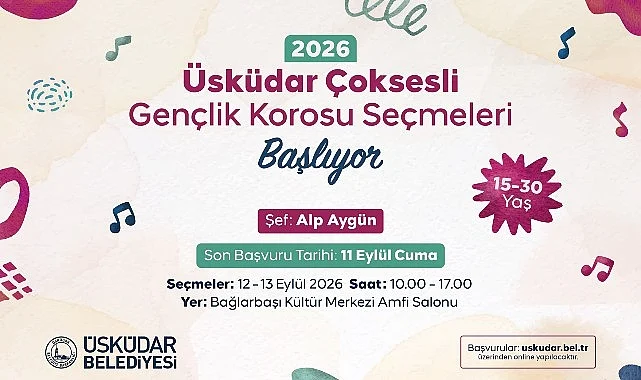 Üsküdar Belediyesi Çok Sesli Gençlik Korosu Yeni Seslerini Arıyor