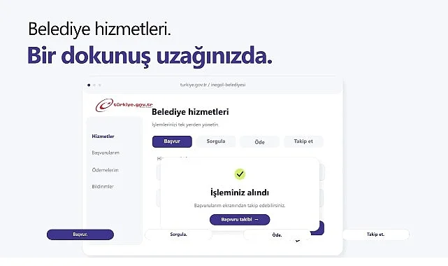 İnegöl’de Belediye Hizmetlerine E-Devlet Kolaylığı: Yarım Milyon İşlem Gerçekleştirildi