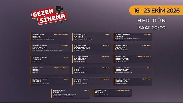 Altın Portakal Heyecanı “Gezen Sinema” ile Antalya’nın Dört Bir Yanına Yayılıyor